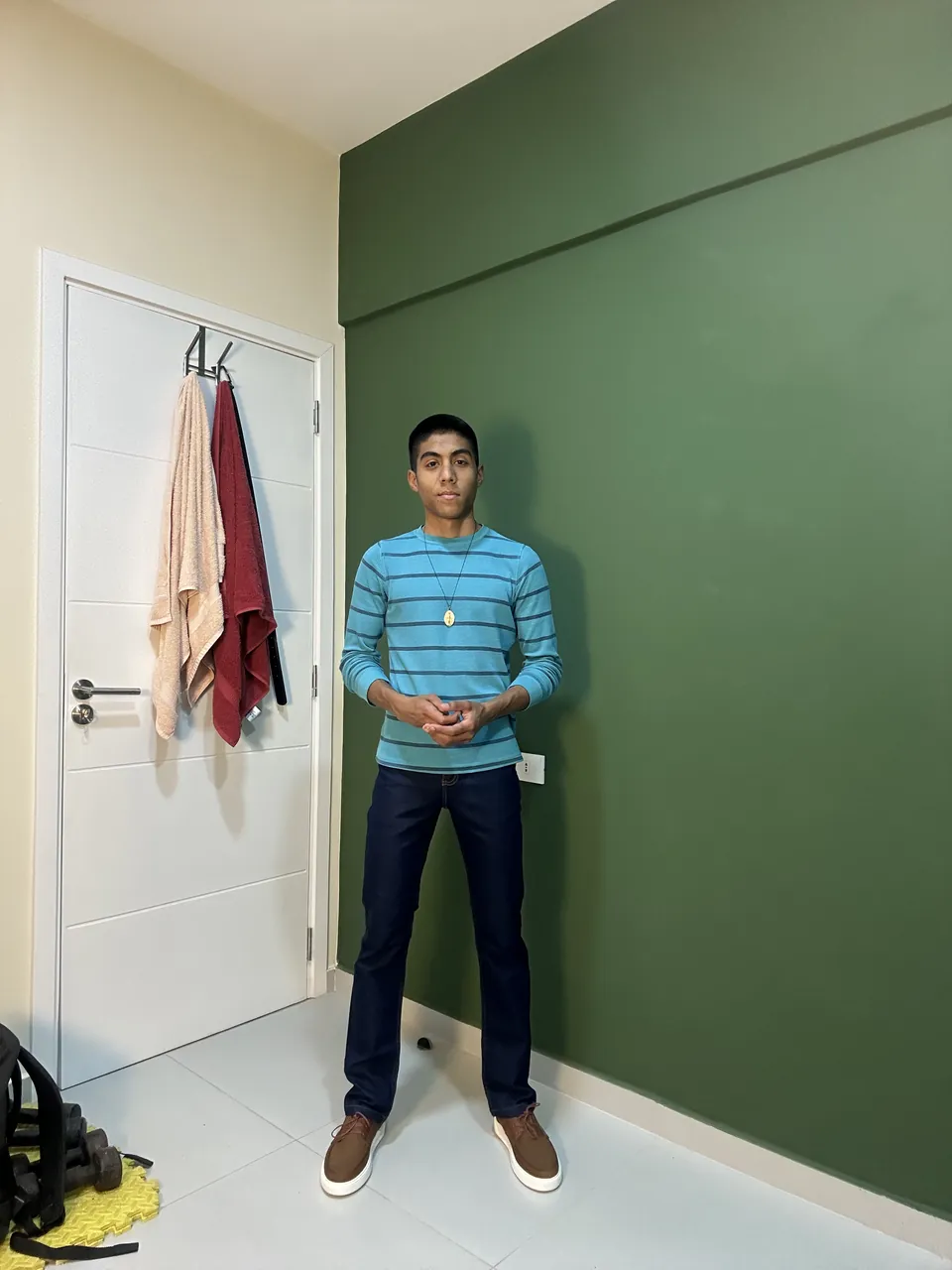 Joaquín Caballero standing in his recording studio