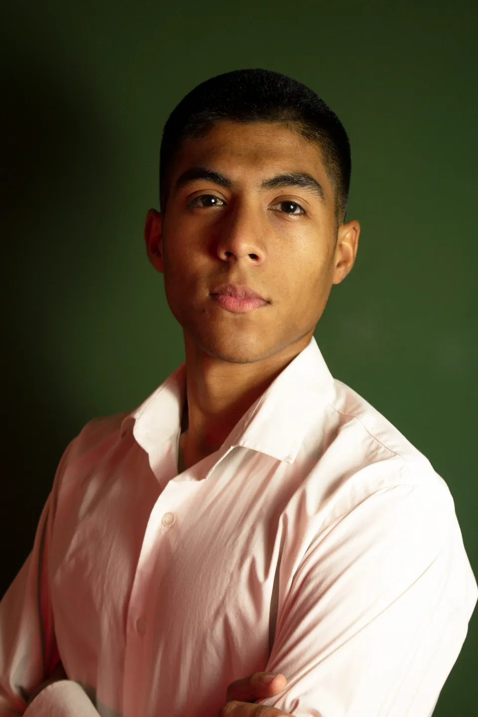 Joaquín Caballero, the hardest working man in San Lorenzo, studio portrait